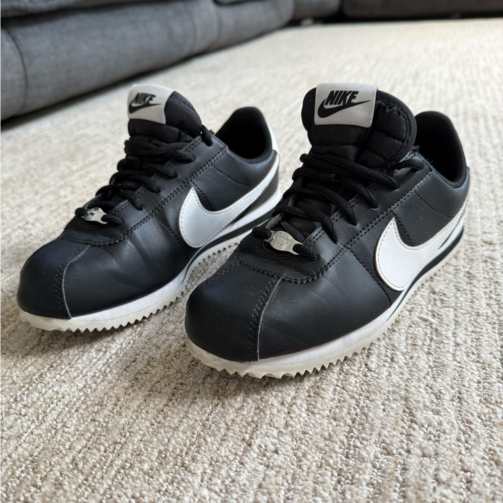 Nike Classic Black and White Cortez Sneakers